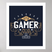 永遠クールゲーマーのゲームのギフト10代のボーイガール ポスター (正面)