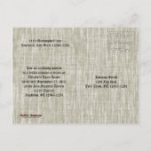 永遠ゴシックヴィンテージブライダルシャワー招待 インビテーションポストカード (裏面)