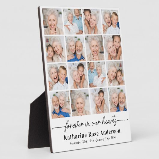 永遠シンプルに私たちのハートで数々の写真記念 フォトプラーク (側面)