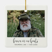 永遠シンプルに私たちのハート記念碑 セラミックオーナメント (裏面)