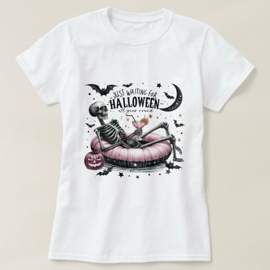 永遠ハロウィーン愛好家かわいい Tシャツ (デザイン正面)