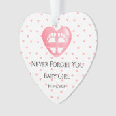 永遠ハートオーナメント流産キープサケ オーナメント (正面)