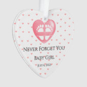 永遠ハートオーナメント流産キープサケ オーナメント (正面)