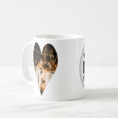 永遠パーソナライズされたに可愛い恋人 コーヒーマグカップ (正面左)