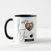 永遠パーソナライズされたに愛するバレンタインデー マグカップ (左)
