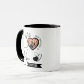 永遠パーソナライズされたに愛するバレンタインデー マグカップ (正面左)