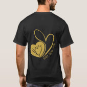 永遠パーソナライズされたに愛するバレンタインデー Tシャツ (裏面)