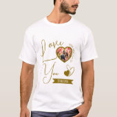 永遠パーソナライズされたに愛するバレンタインデー Tシャツ (正面)