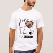 永遠パーソナライズされたに愛するバレンタインデー Tシャツ (正面)