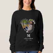 永遠パーソナライズされたに私たちのハート写真記念 スウェットシャツ (正面)