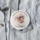 永遠パーソナライズされたに私たちのハート写真追悼碑 缶バッジ (インサイチュ)