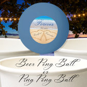 永遠パーソナライズされたに |砂のハート 卓球ボール