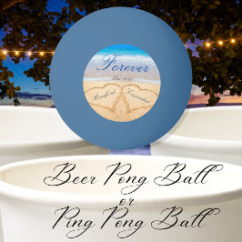 永遠パーソナライズされたに |砂のハート 卓球ボール