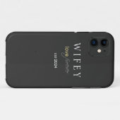 永遠パーソナライズされたの愛の登録の日 Case-Mate iPhoneケース (裏面(横))