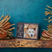 永遠パーソナライズされた犬の損失ペット記念写真 フォトプラーク (側面)