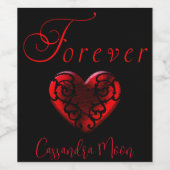 永遠パーソナライズされた ワインラベル (シングルラベル)