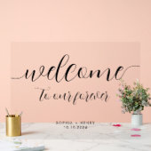 永遠モダンにようこそ結婚こそ アクリルサイン (ウェディング)