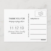 永遠モダンに感謝してい | カップル写真2 ポストカード (裏面)