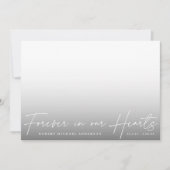 永遠モダンに私たちのハートの写真カード 招待状 (正面)