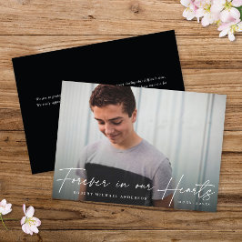 永遠モダンに私たちのハートの写真カード 招待状