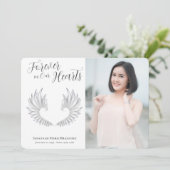 永遠モダンに私たちのハートウィングス写真 サンキューカード (スタンド正面)