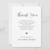 永遠モダンに私たちのハートウィングス写真 サンキューカード (裏面)