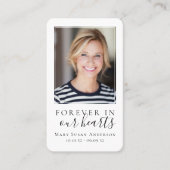 永遠モダンに私たちのハートメモリアルカード コーリングカード (正面)