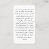 永遠モダンに私たちのハートメモリアルカード コーリングカード (裏面)