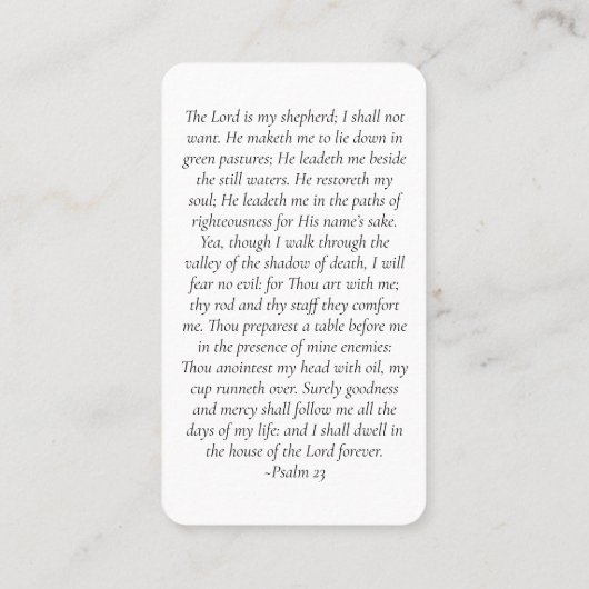 永遠モダンに私たちのハートメモリアルカード コーリングカード (裏面)