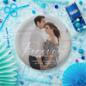 永遠モダンに素敵なリングの写真婚約 ペーパープレート (パーティー)