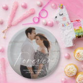 永遠モダンに素敵なリングの写真婚約 ペーパープレート (パーティー)