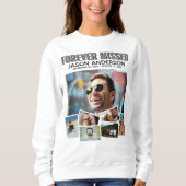 永遠モダン記念恋しく思写真コラージュ スウェットシャツ (正面)