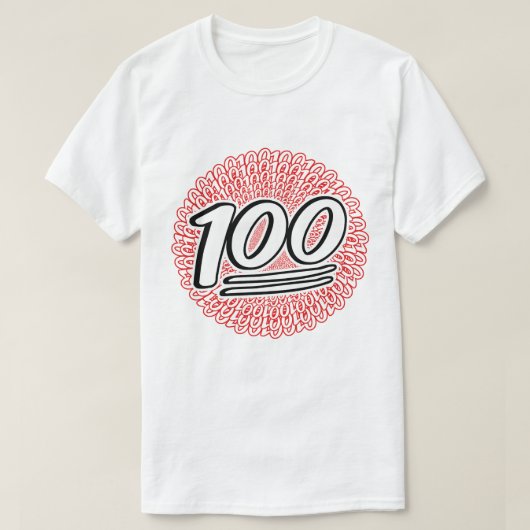 永遠保のTシャツ100だ Tシャツ (デザイン正面)