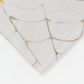 永遠包まれたの愛ハロウィーンのスケルトンカップル フリースブランケット (角)