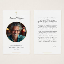 永遠恋しく思金ゴールドカトリック葬儀祈りの言葉カード