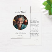 永遠恋しく思金ゴールドカトリック葬儀祈りの言葉カード (デスク)