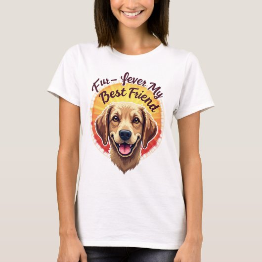 永遠最高のの友犬の恋人 Tシャツ (正面)