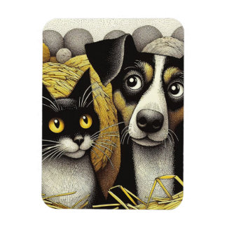 永遠最高のの友達：パワリーで愛らしいデュオ マグネット