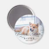 永遠渦巻形のに私たちのハートでペットの写真 マグネット (正面/裏面)