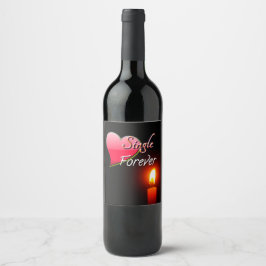 永遠独身のに ワインラベル