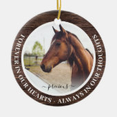 永遠素朴に私たちのハートで馬記念 セラミックオーナメント (正面)