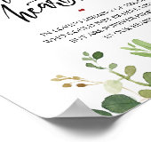 永遠素朴に私たちのハートメモリアルのサイン ポスター (角)