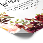 永遠素朴に私たちのハートメモリアルのサイン ポスター (角)