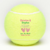 永遠結婚の漫画のハートが好き テニスボール (裏面)