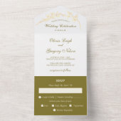 永遠結婚の花 オールインワン招待状 (内側)