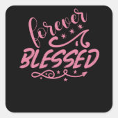 永遠賛美クリスチャン信仰引用文 スクエアシール (正面)