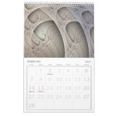 "永遠"のフラクタル カレンダー (2月 2027)