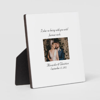 "永遠"カップルラブエレガント引用文  フォトプラーク