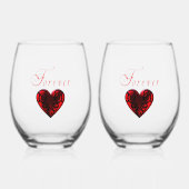 永遠 ステムなしワイングラス (正面)