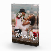 永遠 |パーソナライズされたの結婚または記念日 フォトブロック (右)